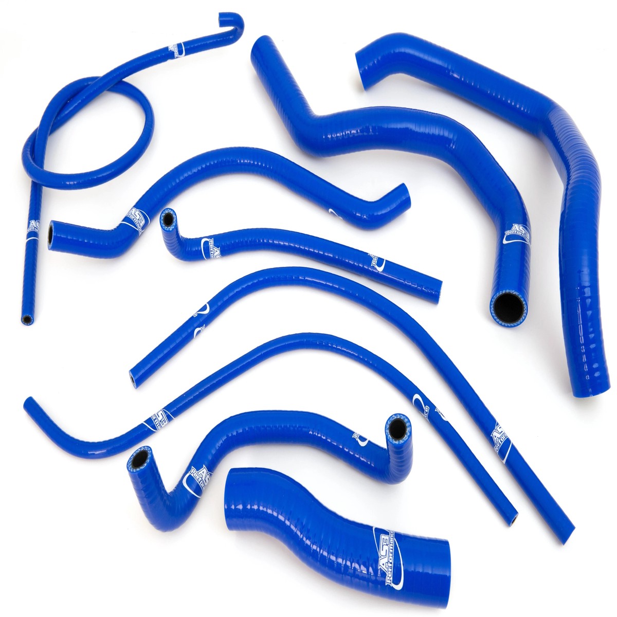 SUZUKI GSXR 600 750 2000-2003 AS3 PERFORMANCE SILICONE RADIATOR HOSES BLUE