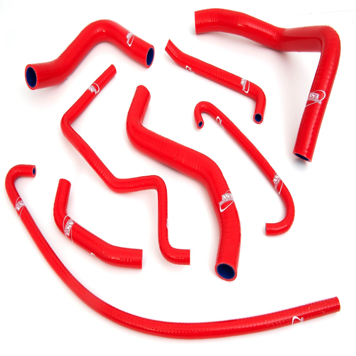 SUZUKI GSXR 600 750 2011-2020 AS3 PERFORMANCE SILICONE RADIATOR HOSES RED