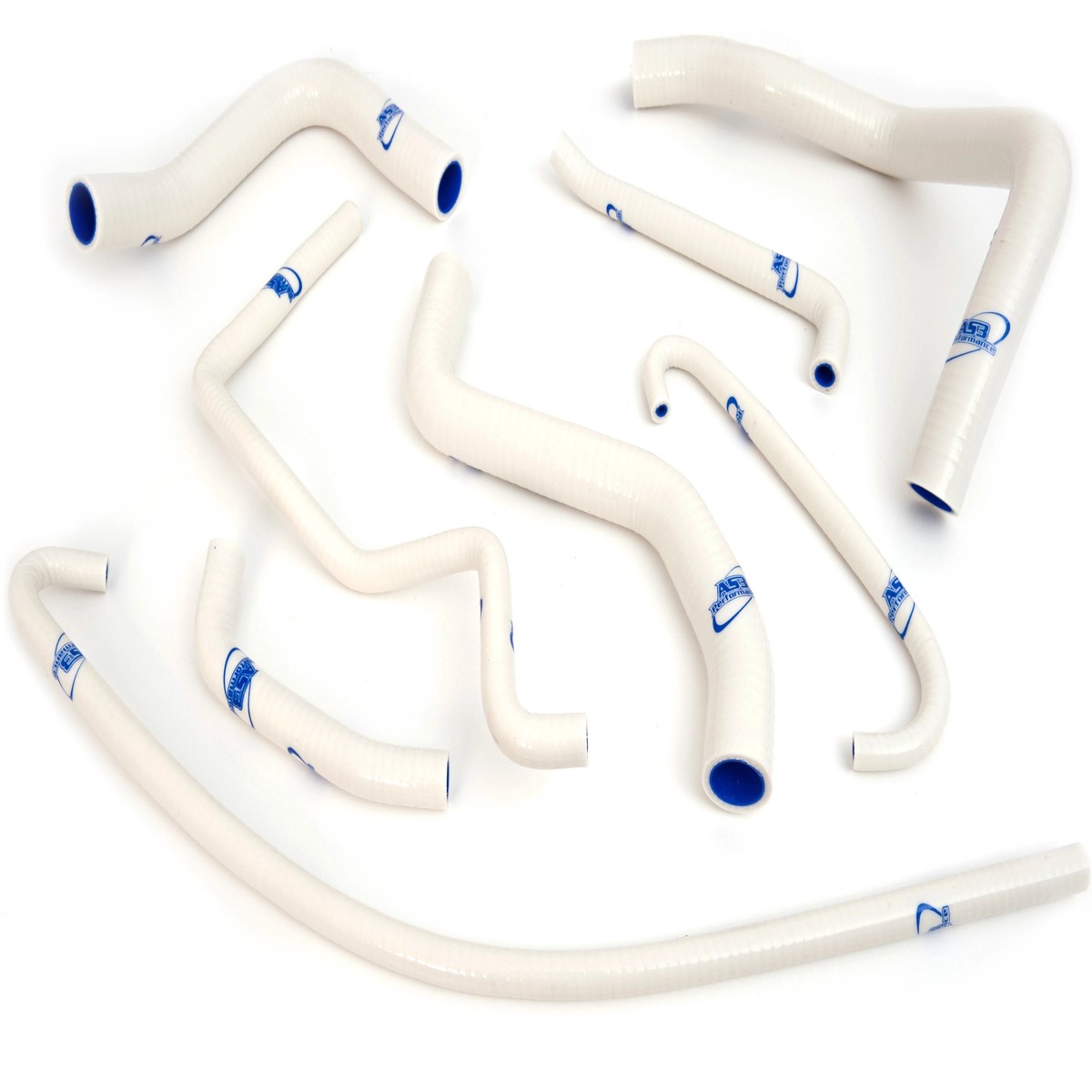 SUZUKI GSXR 600 750 2011-2020 AS3 PERFORMANCE SILICONE RADIATOR HOSES WHITE