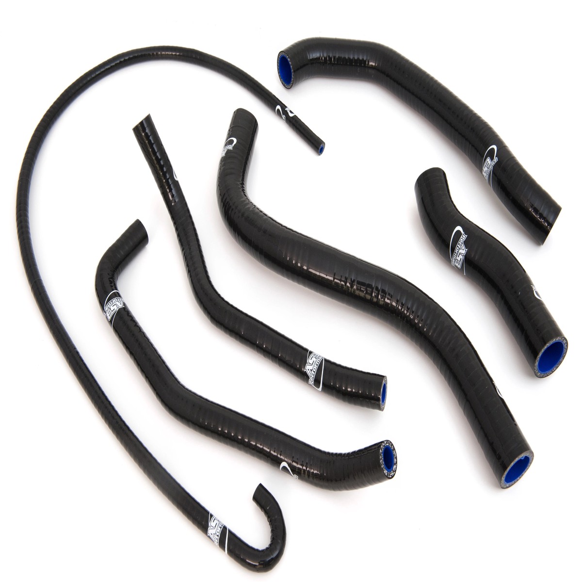 SUZUKI GSXR 600 SRAD 1997-2000 GSXR 750 SRAD 1996-1999 AS3 PERFORMANCE SILICONE RADIATOR HOSES BLACK