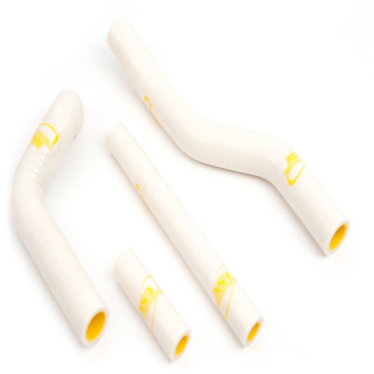 SUZUKI RM 125 2001-2008 AS3 PERFORMANCE SILICONE RADIATOR HOSES WHITE