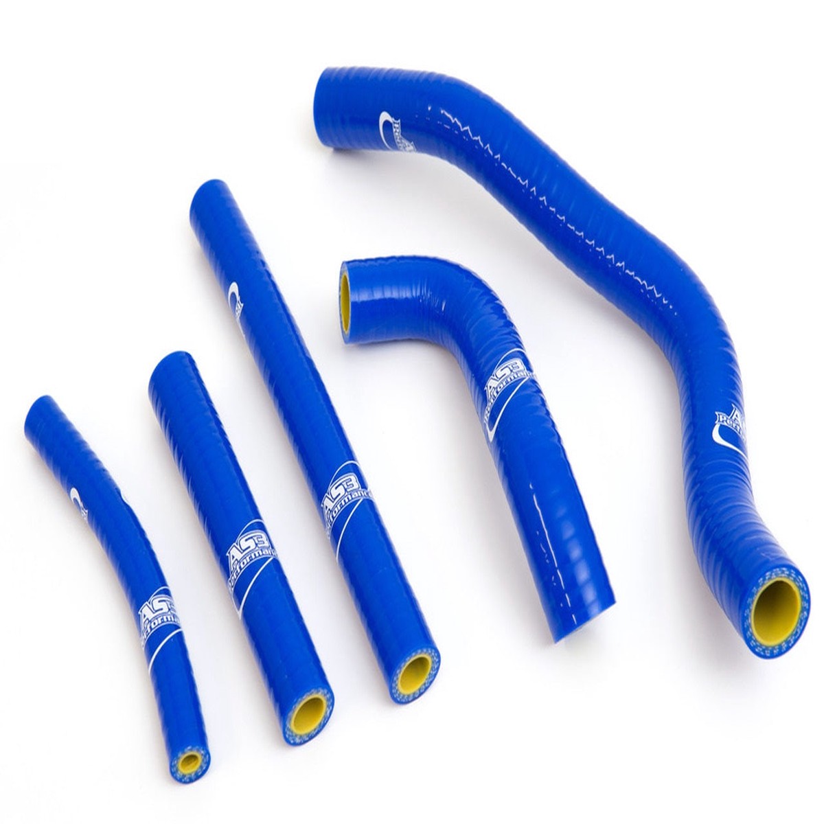 SUZUKI RM 250 1996-2000 AS3 PERFORMANCE SILICONE RADIATOR HOSES BLUE