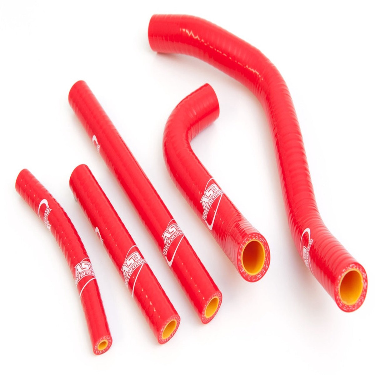 SUZUKI RM 250 1996-2000 AS3 PERFORMANCE SILICONE RADIATOR HOSES RED