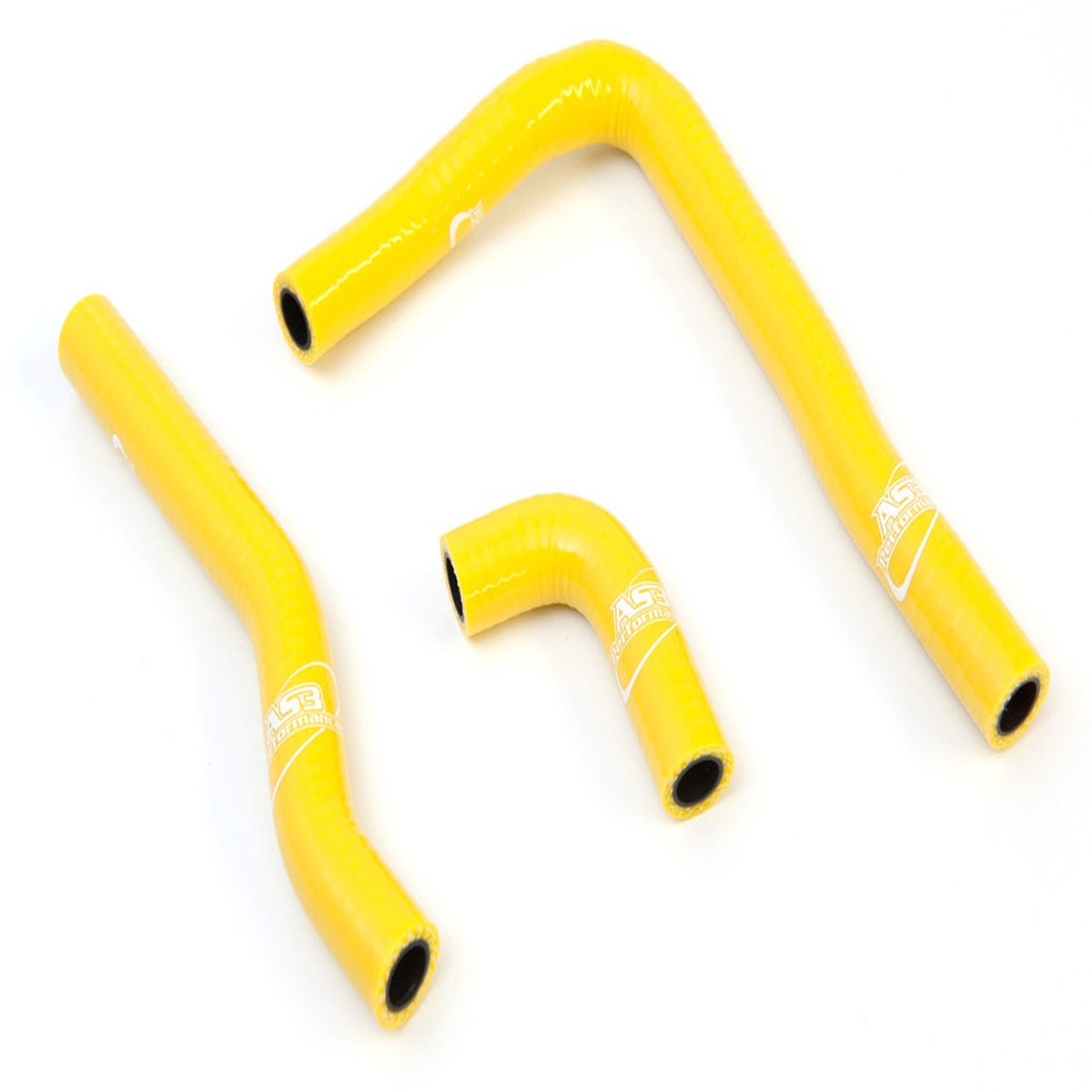 SUZUKI RM 65 2003-2005 AS3 PERFORMANCE SILICONE RADIATOR HOSES YELLOW