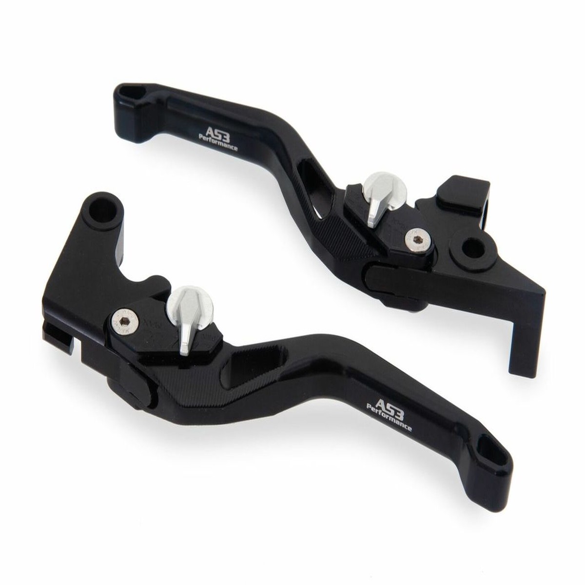 YAMAHA XSR 700 900 2016-2019 XV 950 RACER 2016 AS3 ADJUSTABLE FRONT BRAKE CLUTCH LEVERS SHORT BLACK