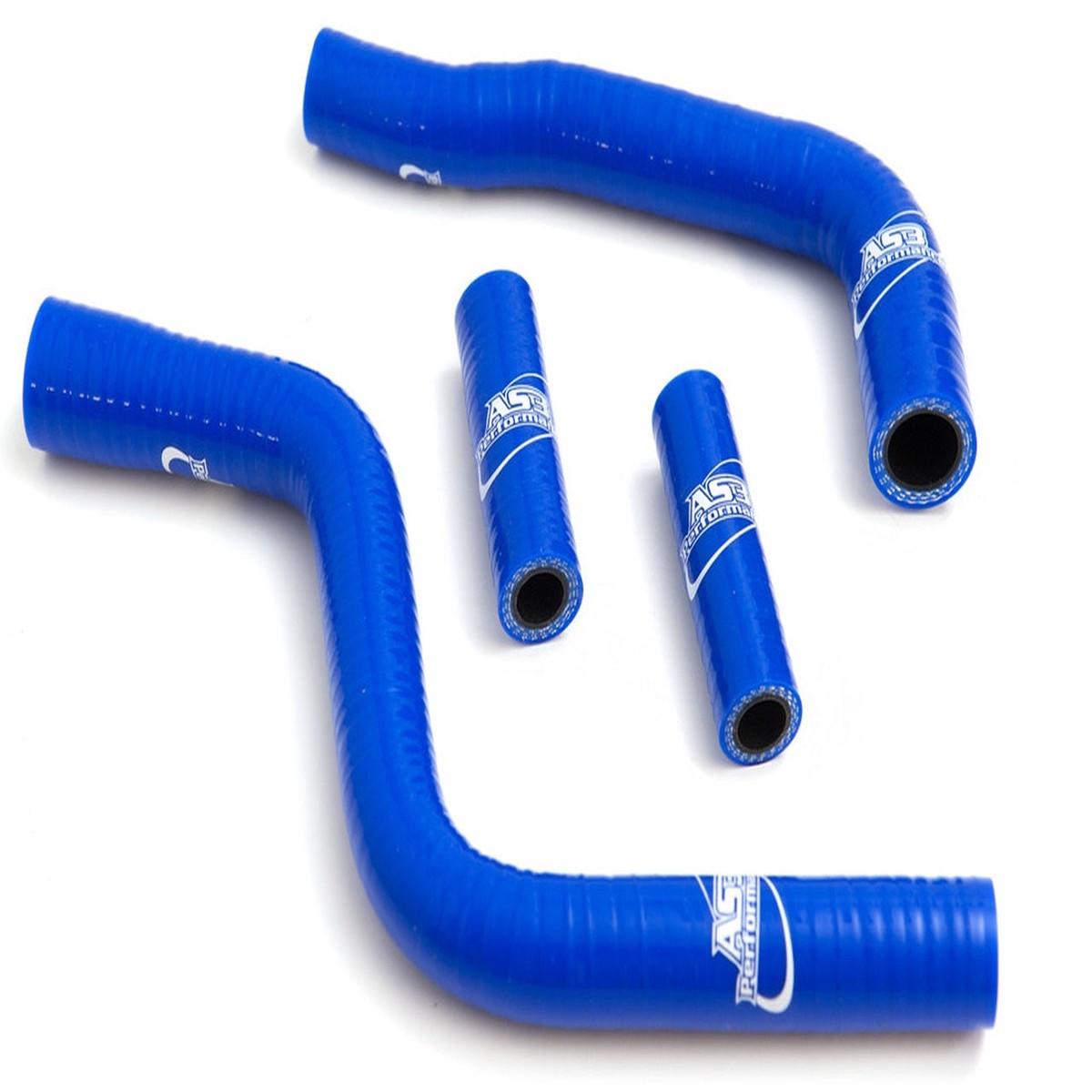 YAMAHA YZ 125 2002-2027 YZ 125 X 2020-2027 AS3 PERFORMANCE SILICONE RADIATOR HOSES BLUE