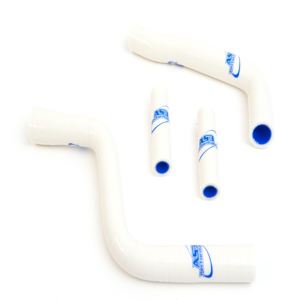 YAMAHA YZ 125 2002-2027 YZ 125 X 2020-2027 AS3 PERFORMANCE SILICONE RADIATOR HOSES WHITE