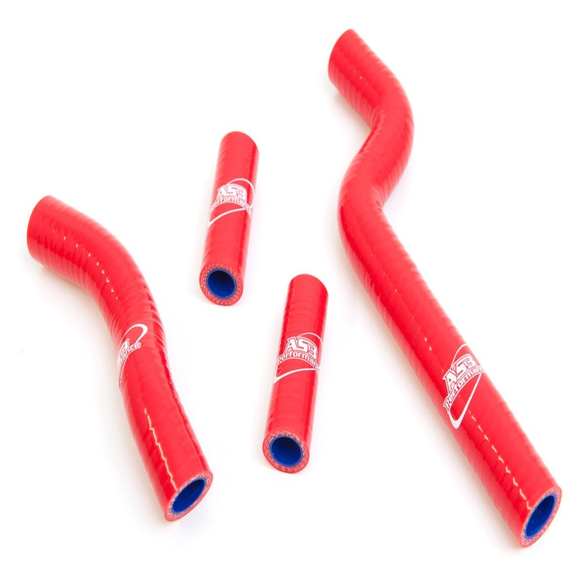 YAMAHA YZ 250 2002-2027 YZ 250 X 2016-2027 AS3 PERFORMANCE SILICONE RADIATOR HOSES RED