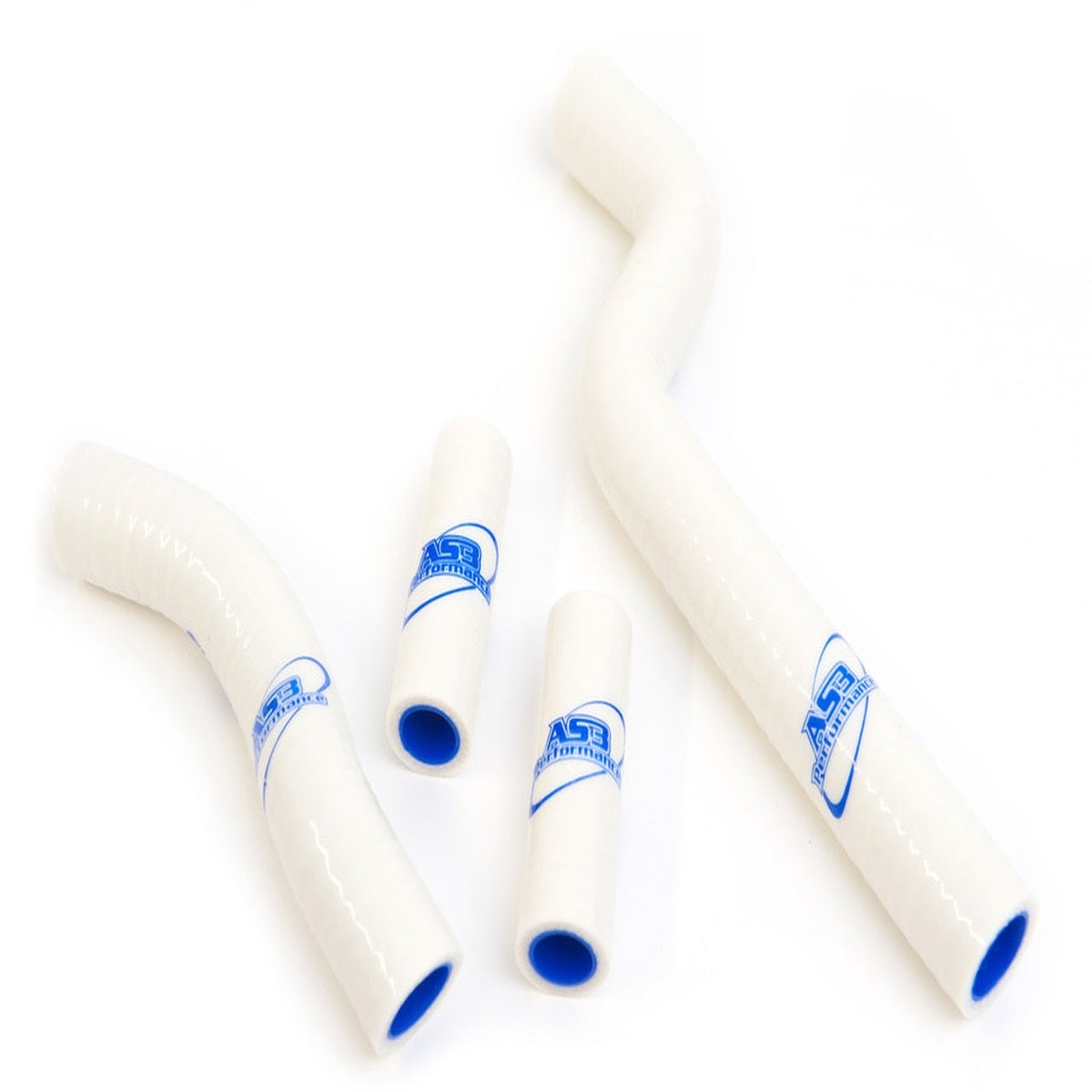 YAMAHA YZ 250 2002-2027 YZ 250 X 2016-2027 AS3 PERFORMANCE SILICONE RADIATOR HOSES WHITE