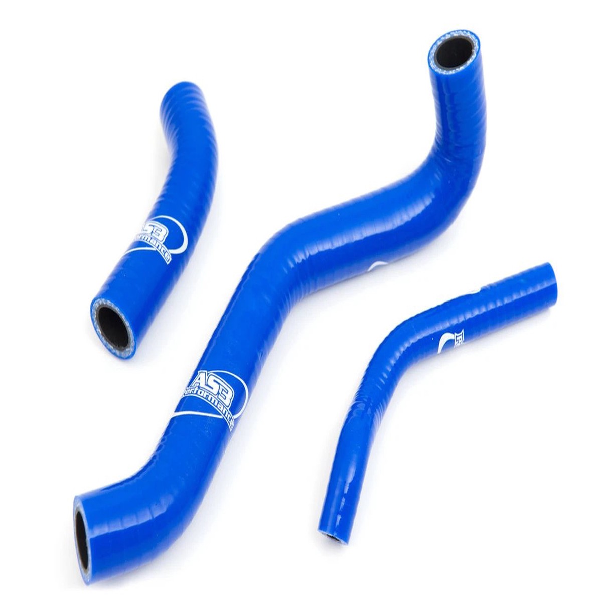 YAMAHA YZF 125 2008-2020 MT 125 2014-2020 AS3 PERFORMANCE SILICONE RADIATOR HOSES BLUE