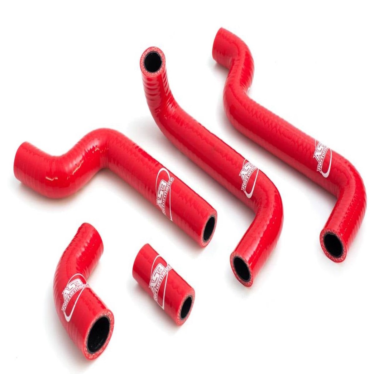 APRILIA RS 125 2005-2012 AS3 PERFORMANCE SILICONE RADIATOR HOSES RED