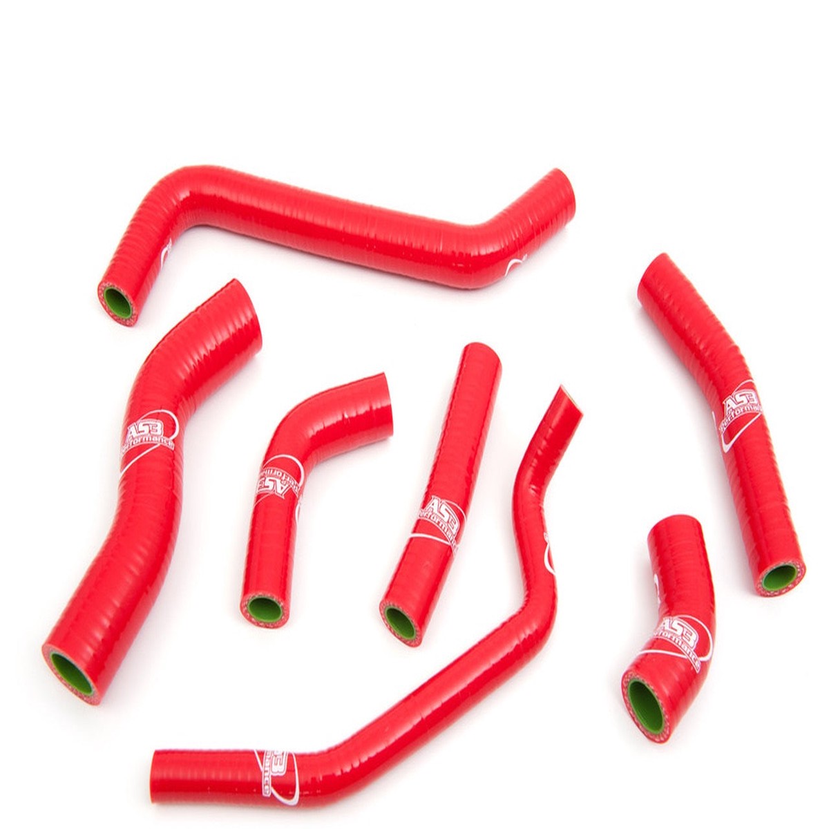 KAWASAKI KX 450 F 2009-2015 AS3 PERFORMANCE SILICONE RADIATOR HOSES RED