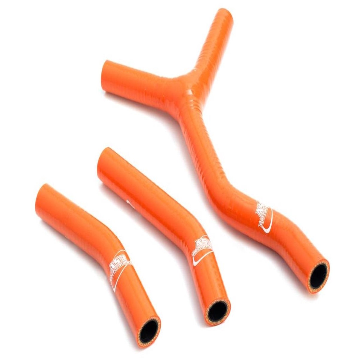 KTM 125 SX 2003-2006 200 SX 2003-2004 AS3 PERFORMANCE SILICONE RADIATOR HOSES ORANGE