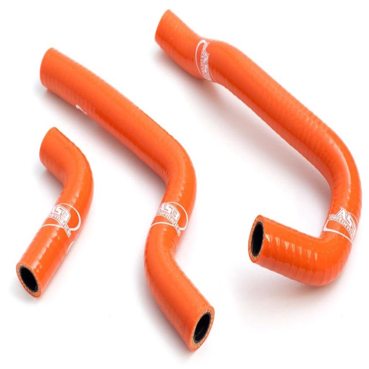 KTM 65 SX 2002-2008 AS3 PERFORMANCE SILICONE RADIATOR HOSES ORANGE