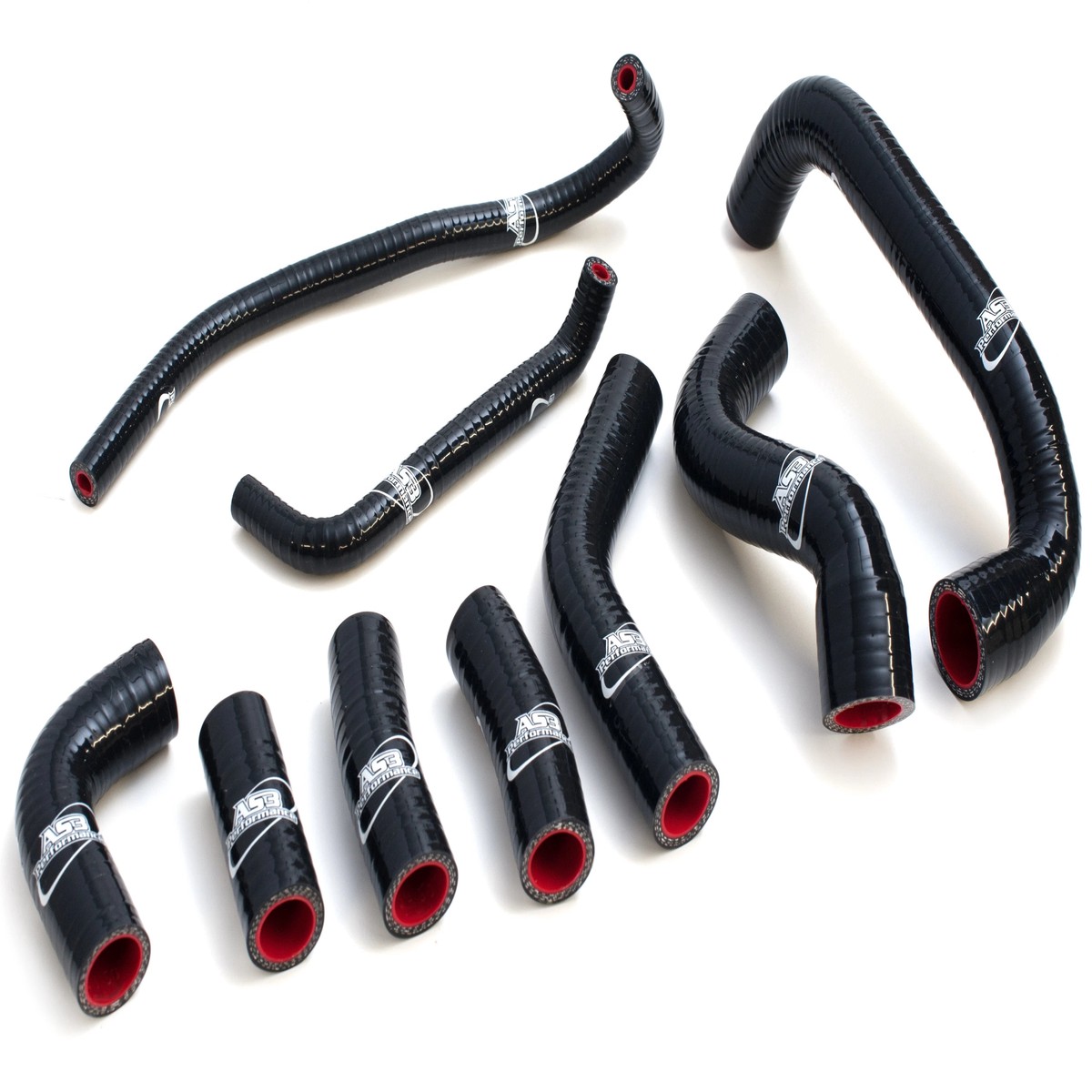 SUZUKI RF 600 1993-1997 AS3 PERFORMANCE SILICONE RADIATOR HOSES BLACK