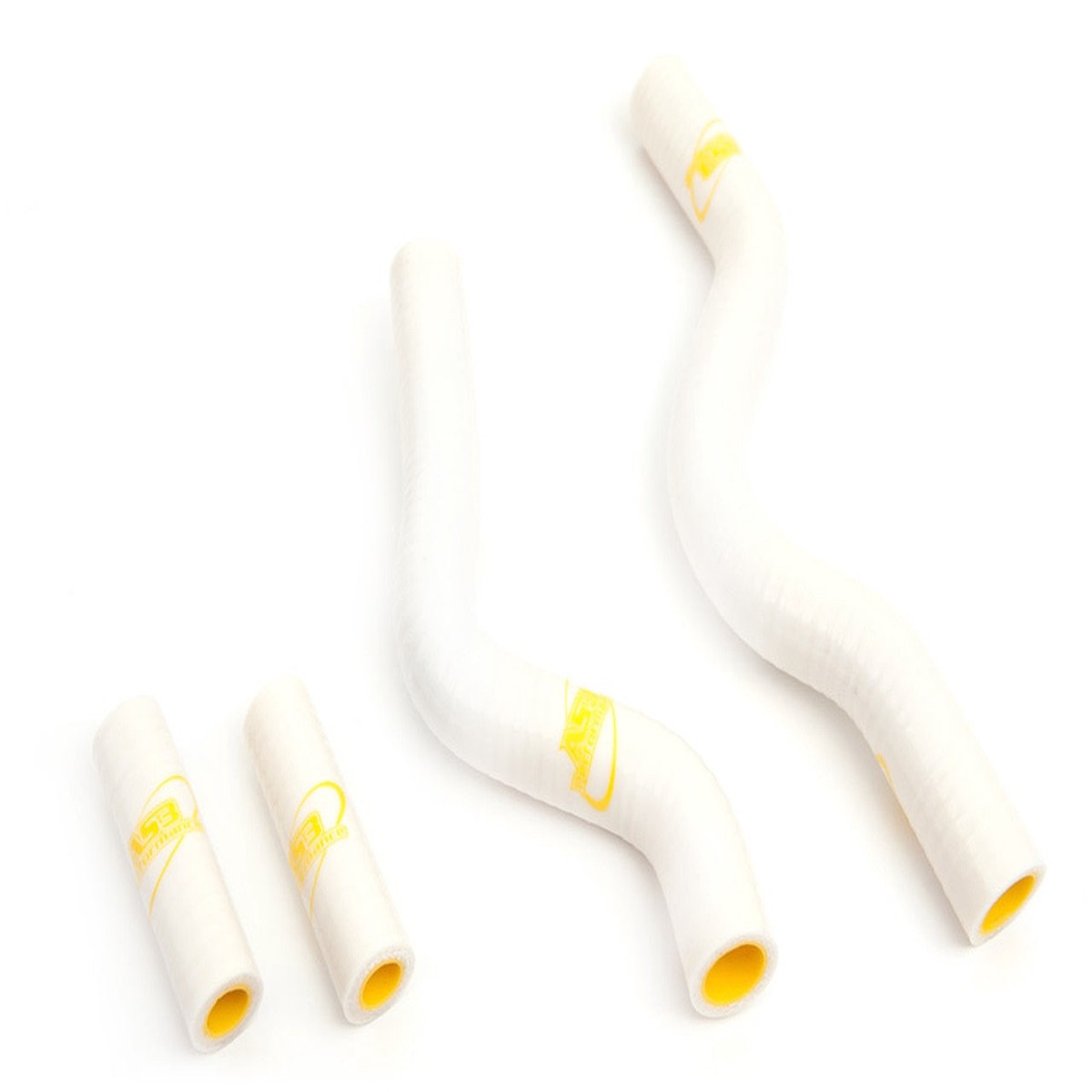 SUZUKI RM 250 2001-2008 AS3 PERFORMANCE SILICONE RADIATOR HOSES WHITE