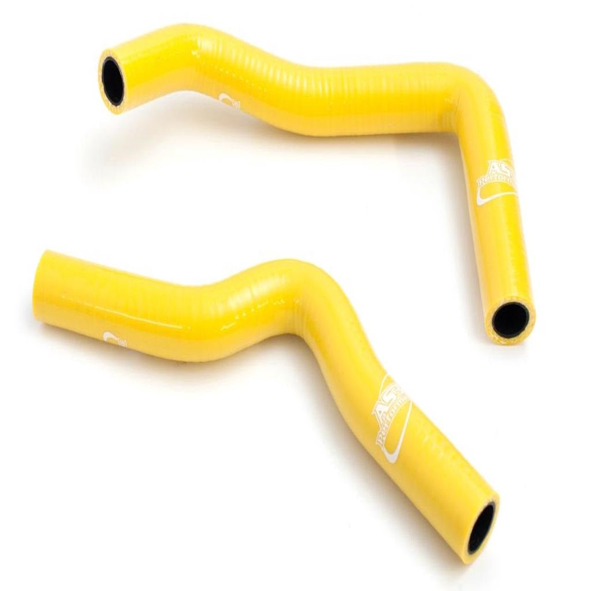 SUZUKI RM 85 2002-2023 AS3 PERFORMANCE SILICONE RADIATOR HOSES YELLOW