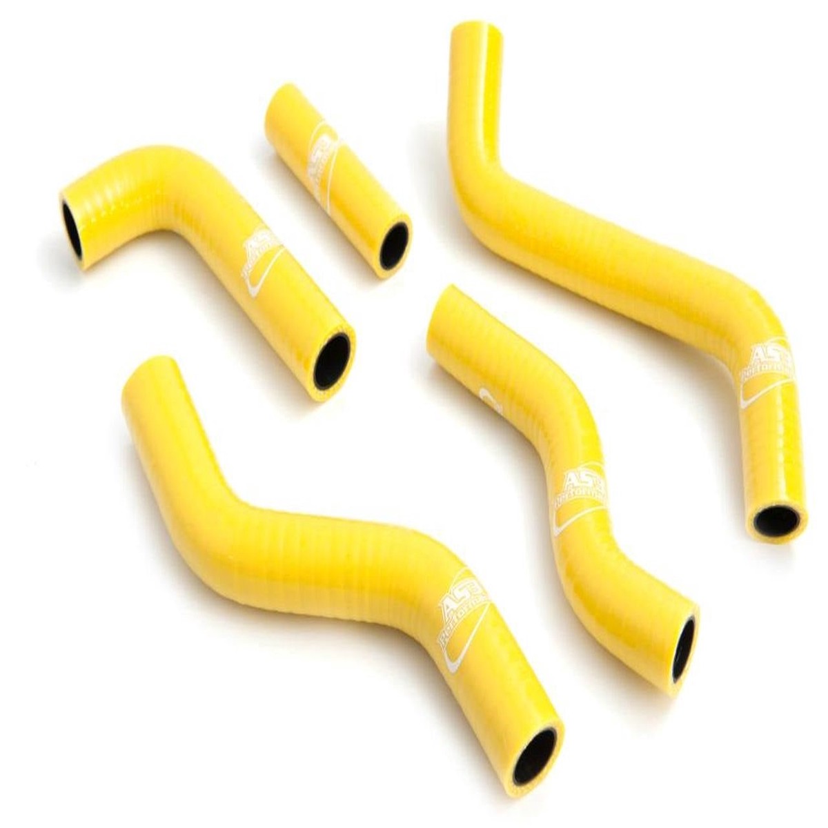SUZUKI RMZ 250 2007-2009 AS3 PERFORMANCE SILICONE RADIATOR HOSES YELLOW