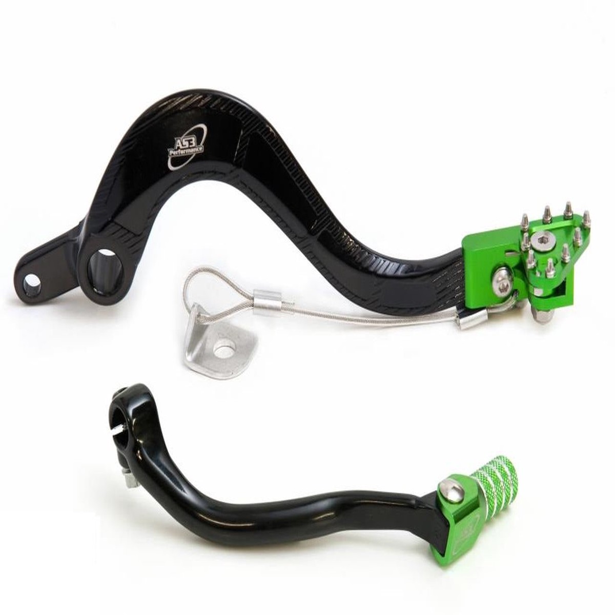 AS3 FORGED GEAR LEVER & REAR BRAKE PEDAL COMBO SET | KAWASAKI KX 250 F 2006-2008