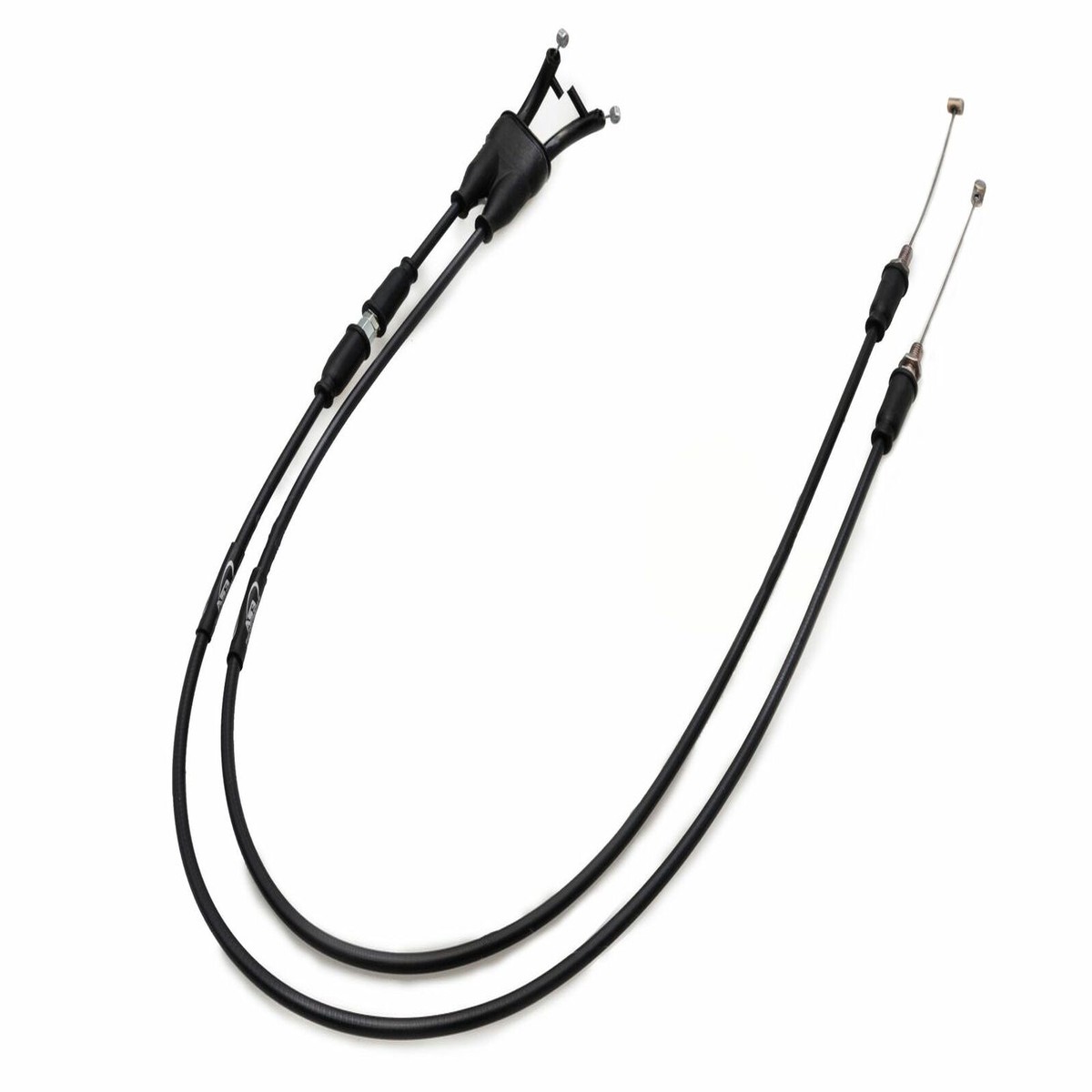 KAWASAKI GPZ 1000 RX 1986-1988 AS3 VENHILL FEATHERLIGHT THROTTLE CABLES BLACK