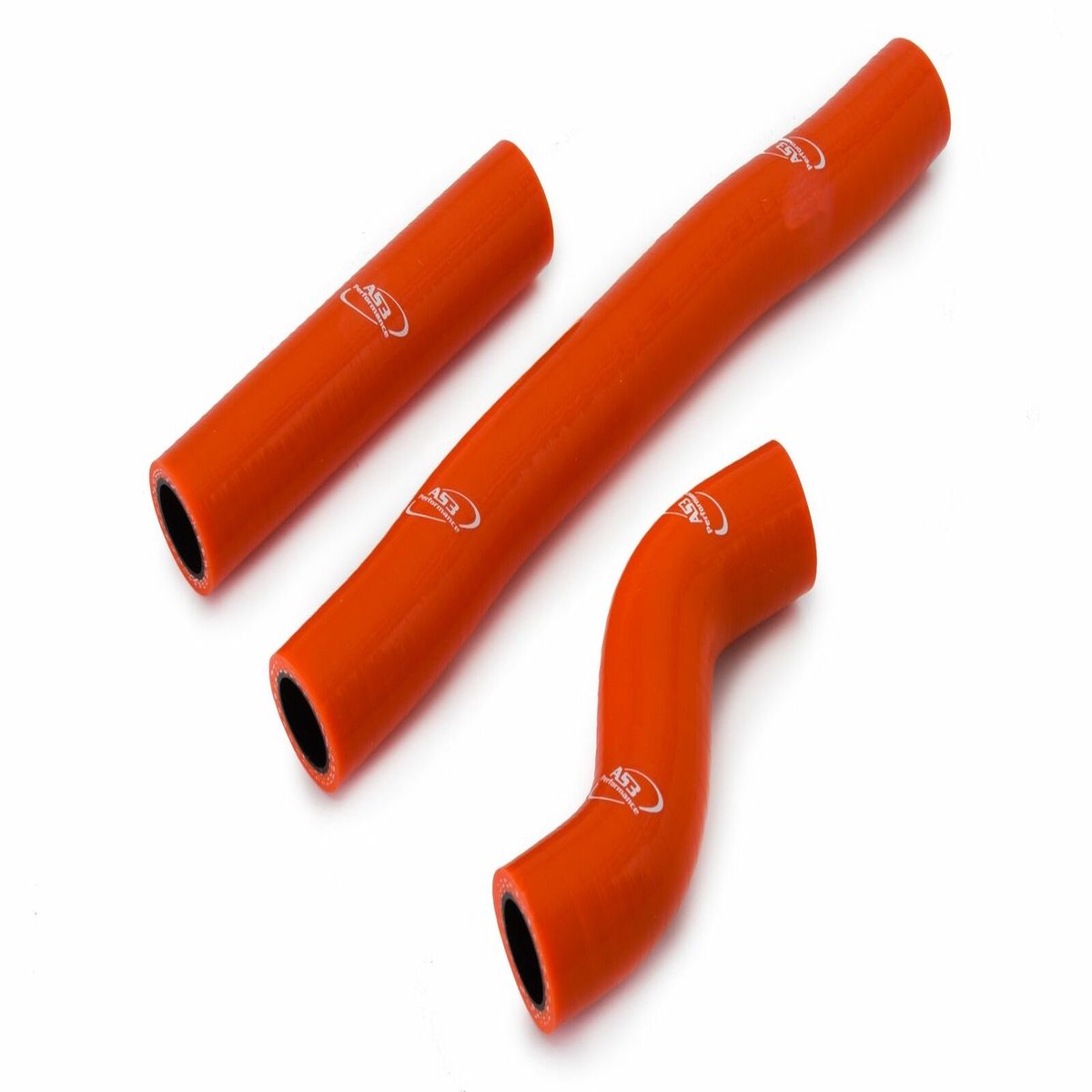 KTM 250 300 SX XC 2017-2018 AS3 PERFORMANCE SILICONE RADIATOR HOSES ORANGE