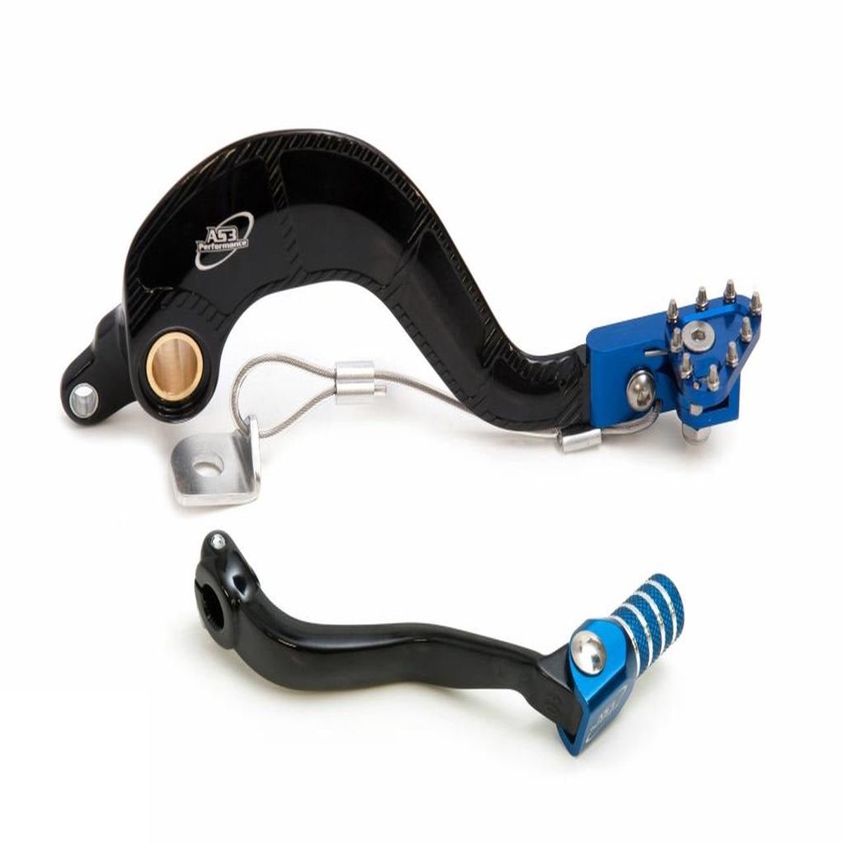 YAMAHA YZ 125 1998-2004 AS3 FORGED GEAR LEVER & REAR BRAKE PEDAL COMBO SET