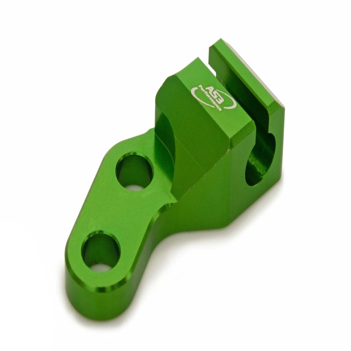 KAWASAKI KLX 250 300 1994-2023 AS3 PERFORMANCE CLUTCH CABLE BRACKET HOLDER GREEN