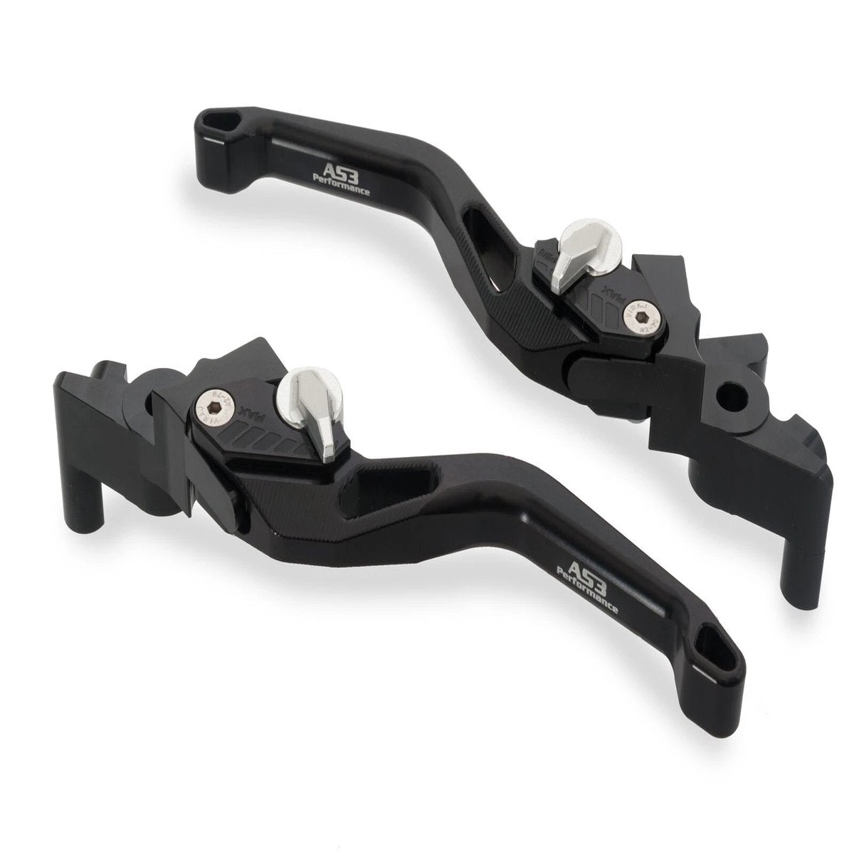 MV AGUSTA BRUTALE 750 910 989 1078 AS3 ADJUSTABLE BRAKE CLUTCH LEVERS SHORT BLACK