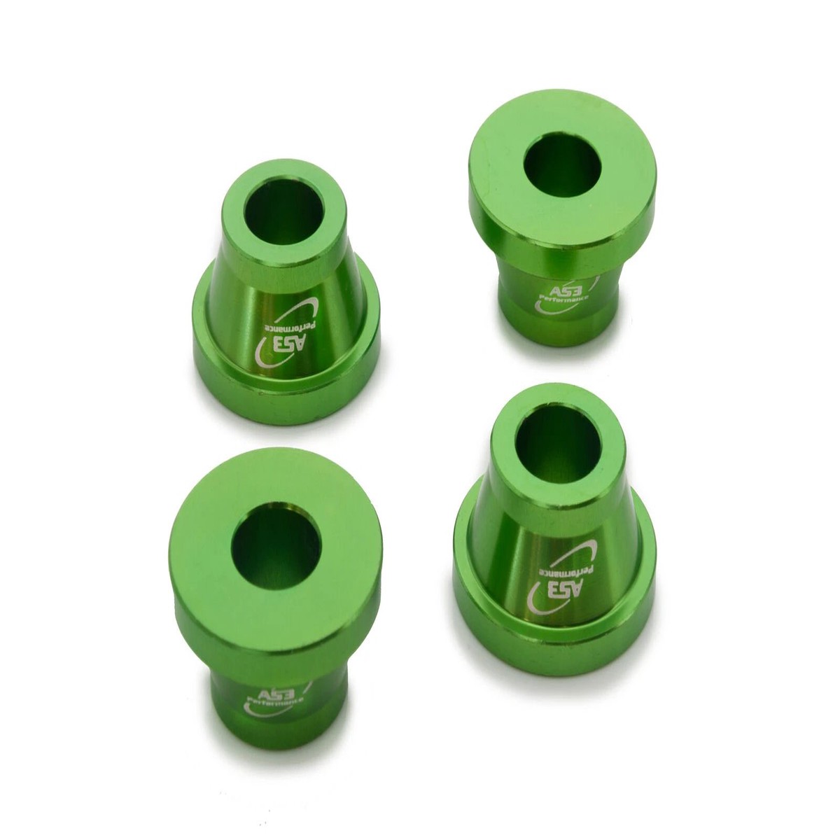 KAWASAKI KX 250 F 2015-2023 KX 450 F 2012-2023 AS3 BAR MOUNT CLAMP YOKE CONES SPACERS GREEN