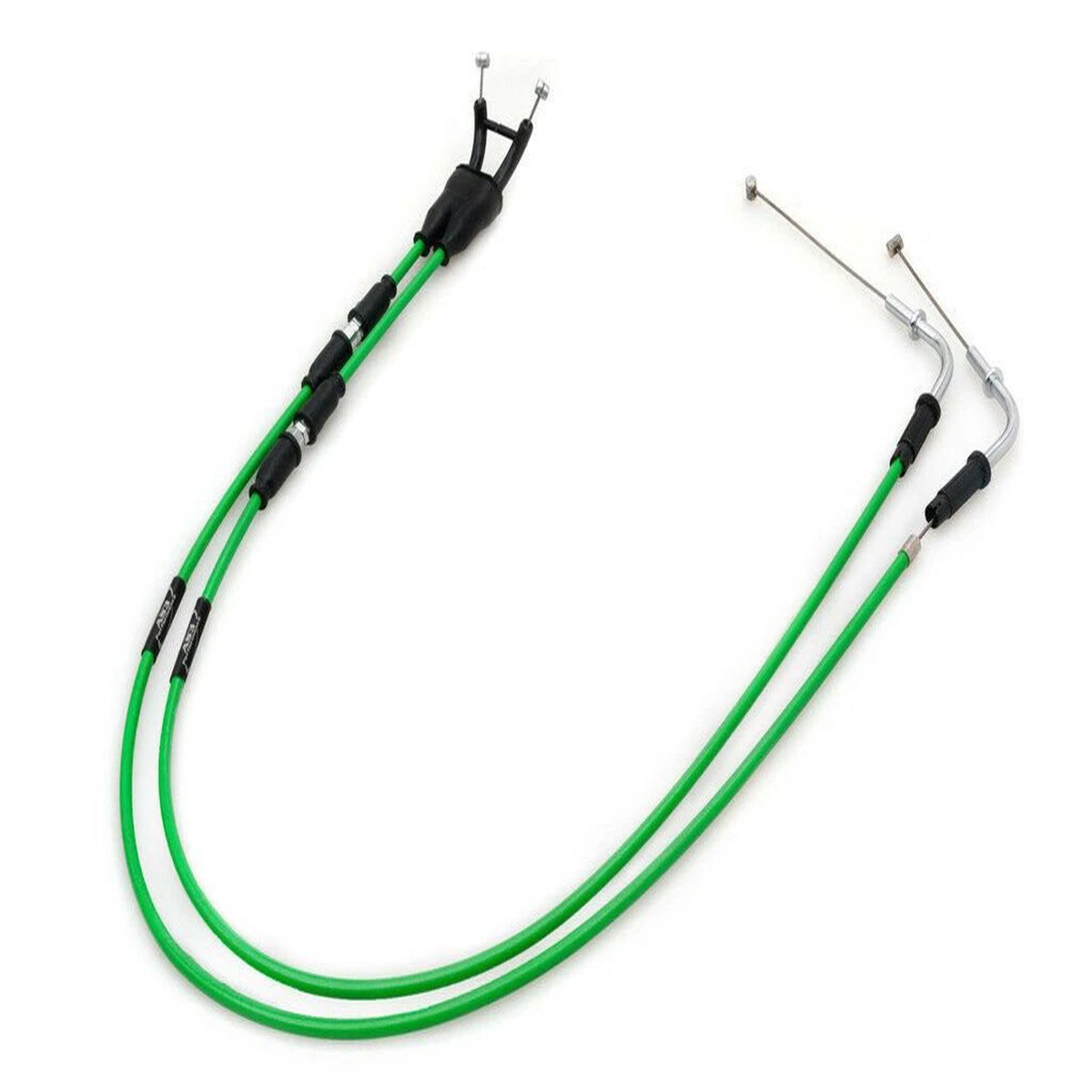 KAWASAKI ZX6R 1998-1999 AS3 VENHILL FEATHERLIGHT THROTTLE CABLES GREEN