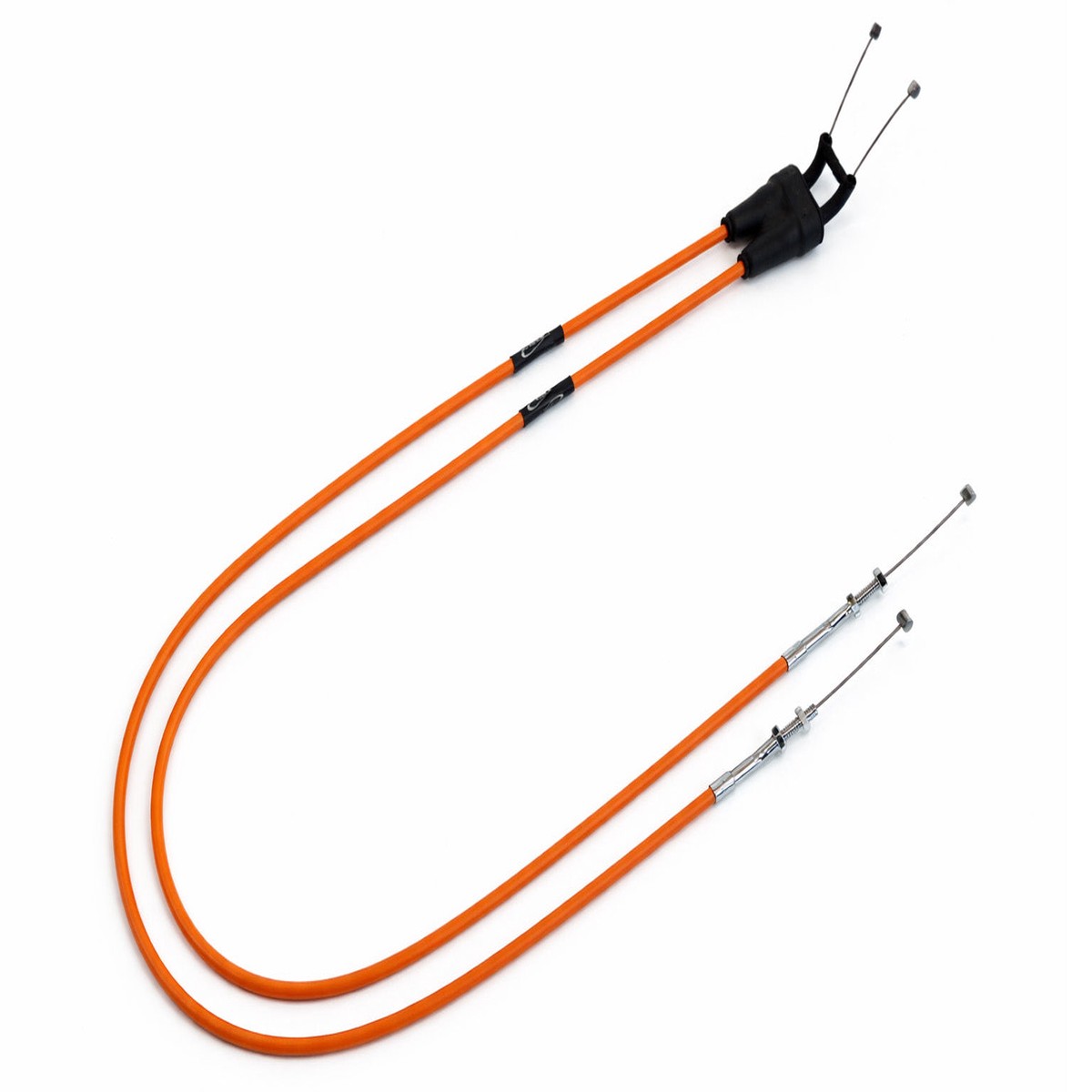 KTM 500 EXC-F 2017-2019 AS3 VENHILL FEATHERLIGHT THROTTLE CABLES ORANGE