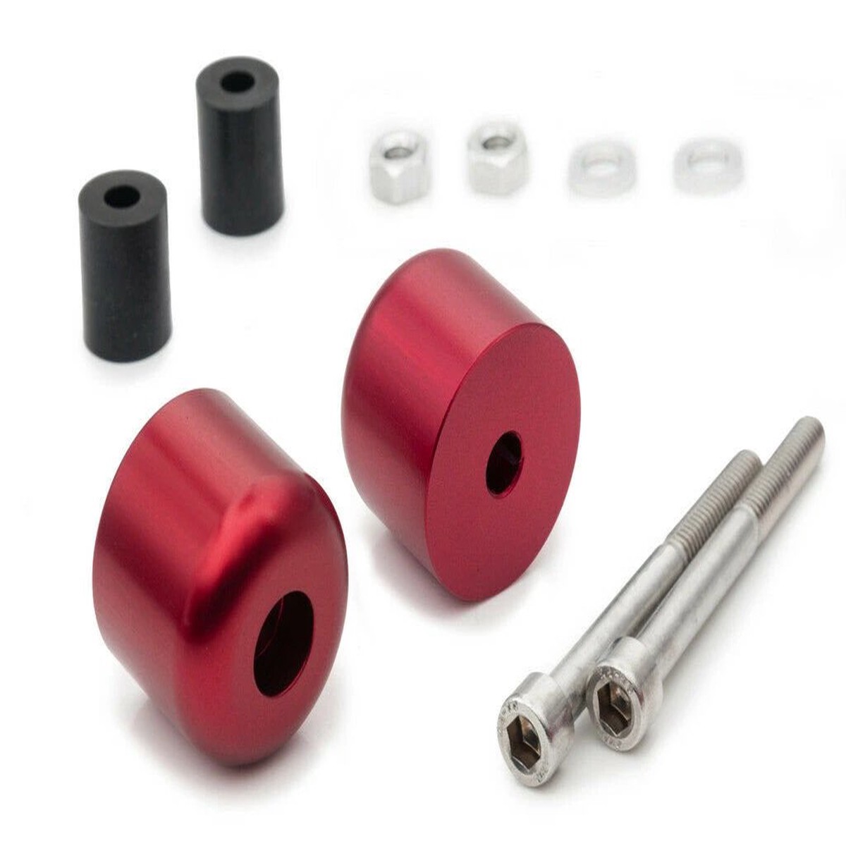 SUZUKI DRZ 400 SM 2005-2015 AS3 PERFORMANCE BAR END WEIGHTS RED