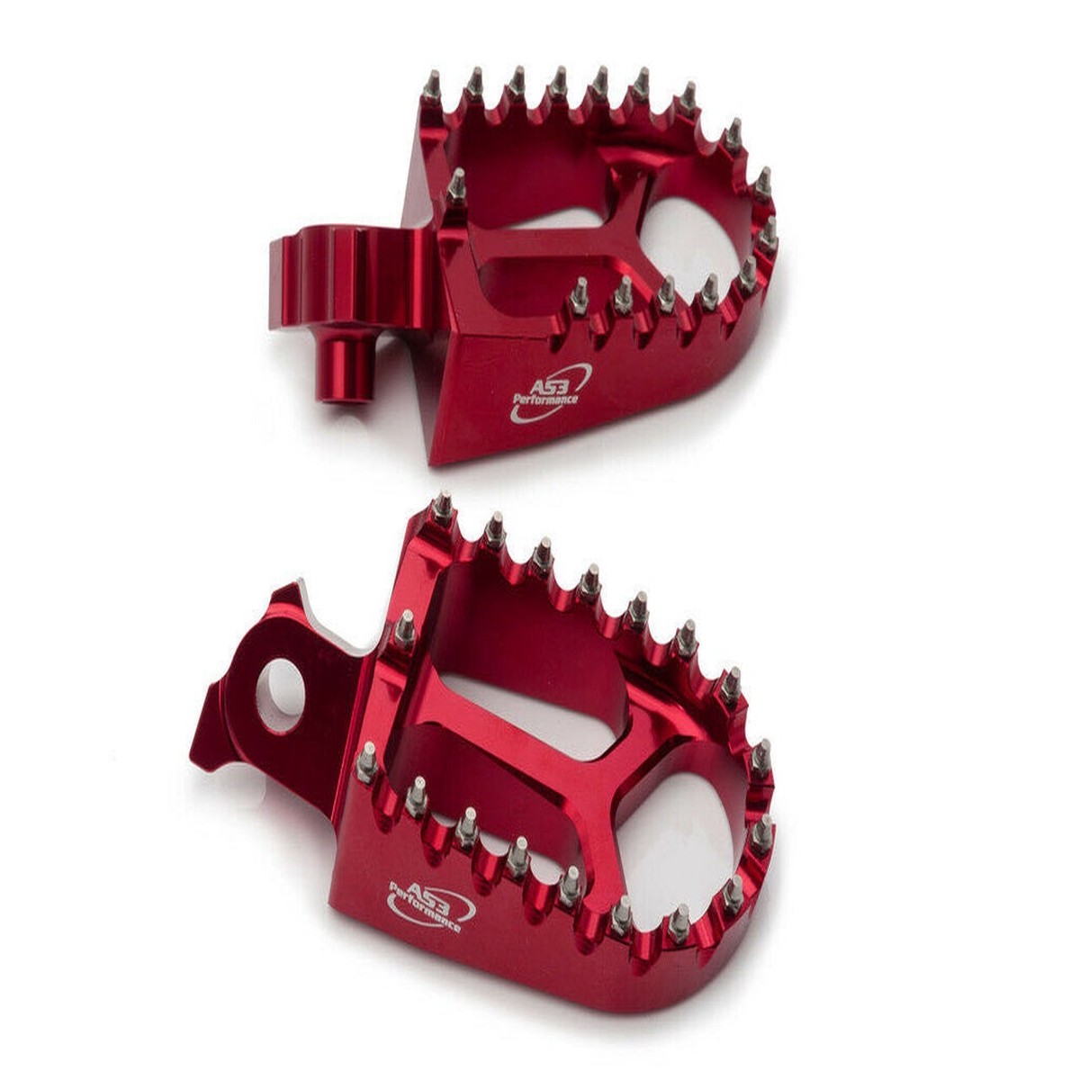 SWM RS 300 500 R 2016-2021 SM 500 R 2016-2024 RS SM 650 R 2016 AS3 RACING SERIES WIDE FOOT PEGS RED