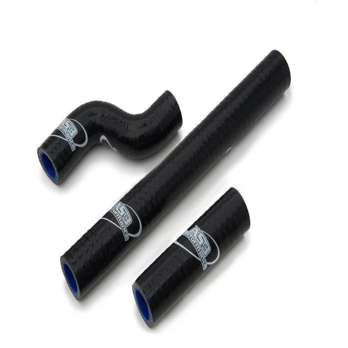 HUSQVARNA TE 250 300 2018-2019 (THERMOSTAT BYPASS) AS3 SILICONE RADIATOR HOSES BLACK