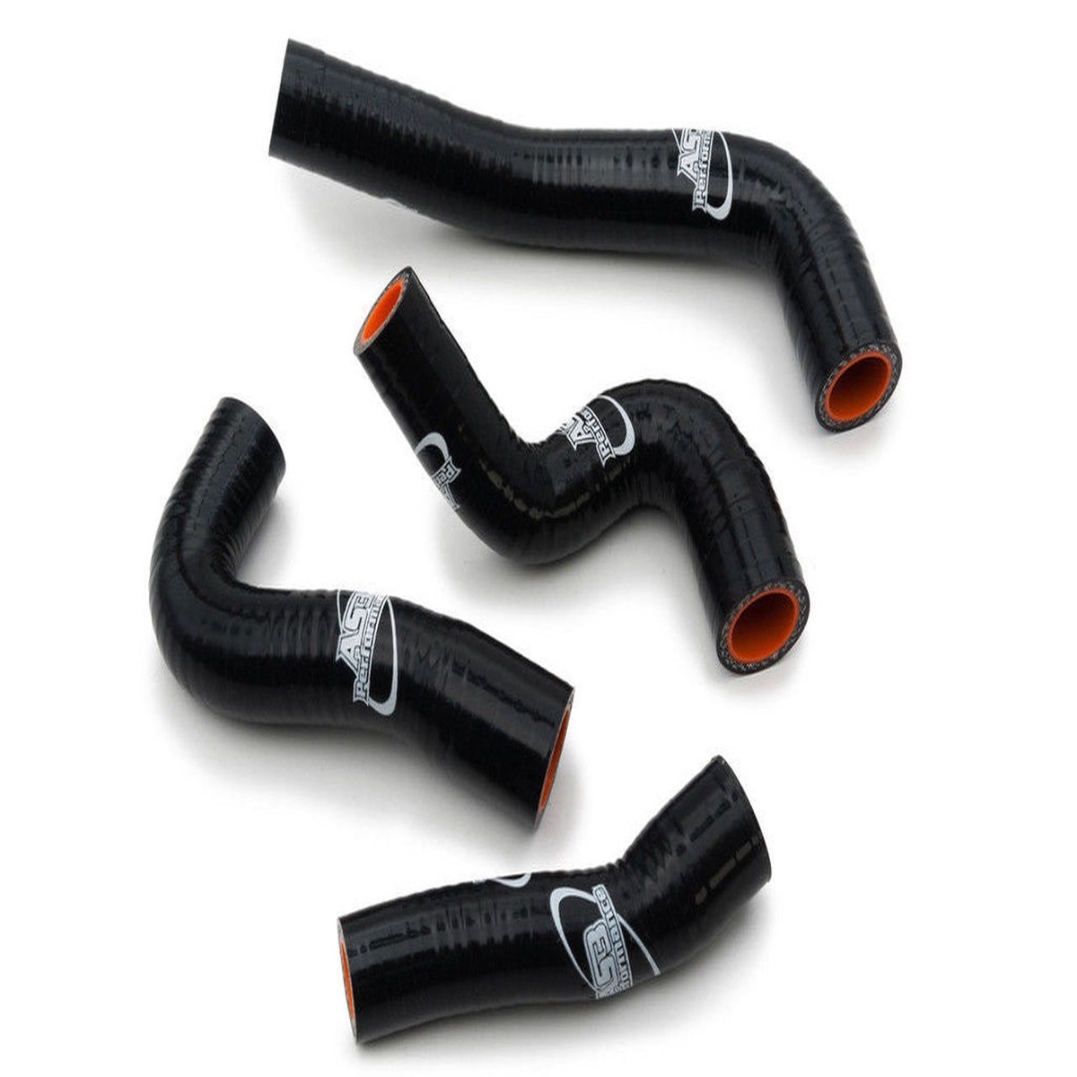KTM 125 DUKE RC 125 2014-2020 AS3 PERFORMANCE SILICONE RADIATOR HOSES BLACK