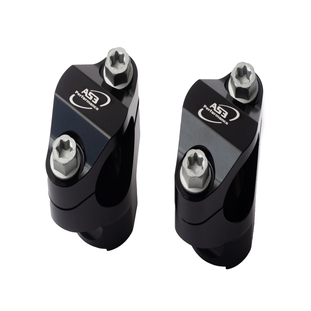 KTM 125 150 250 350 450 SX SXF XC XC-F 2005-2012 300 500 EXC XC-W XCF-W 2012-2023 AS3 28.6MM BAR HANDLEBAR MOUNTS CLAMPS BLACK