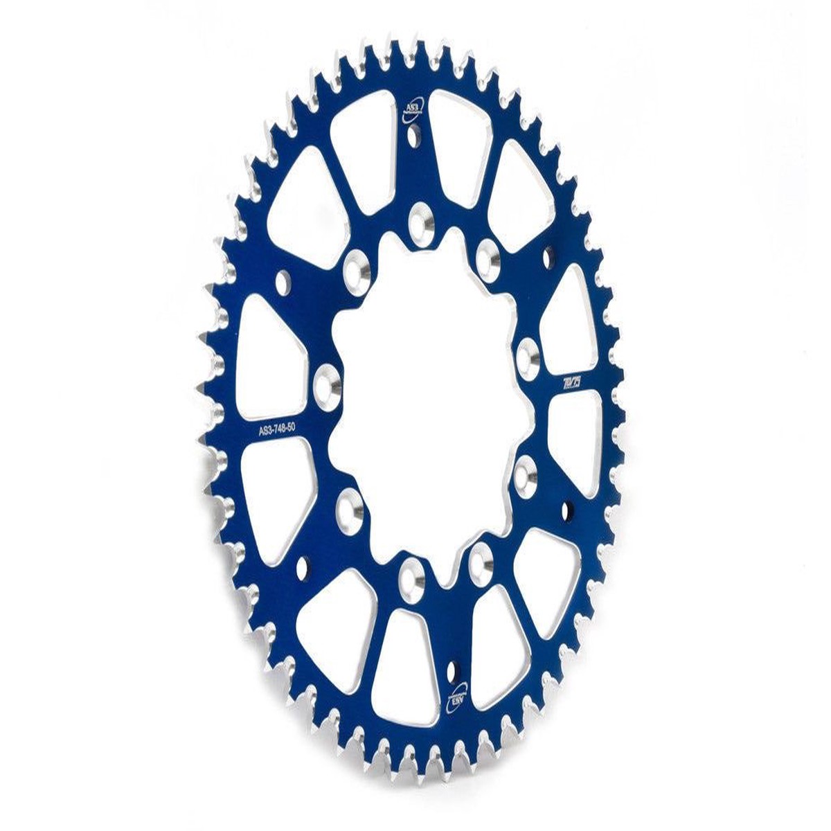 TM MX EN 125 144 250 300 450 530 1999-2024 AS3 7075 ALUMINIUM REAR SPROCKET 520 52T BLUE