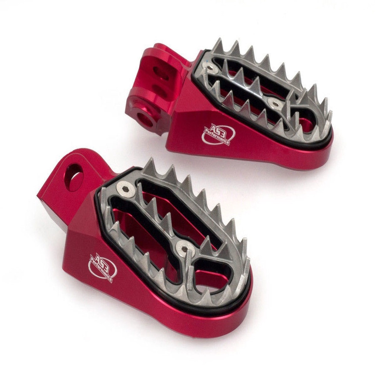 BETA 125 200 250 300 350 390 400 430 480 520 RR 2010-2019 250 300 XTRAINER 2015-2025 AS3 FACTORY SERIES WIDE FOOT PEGS RED