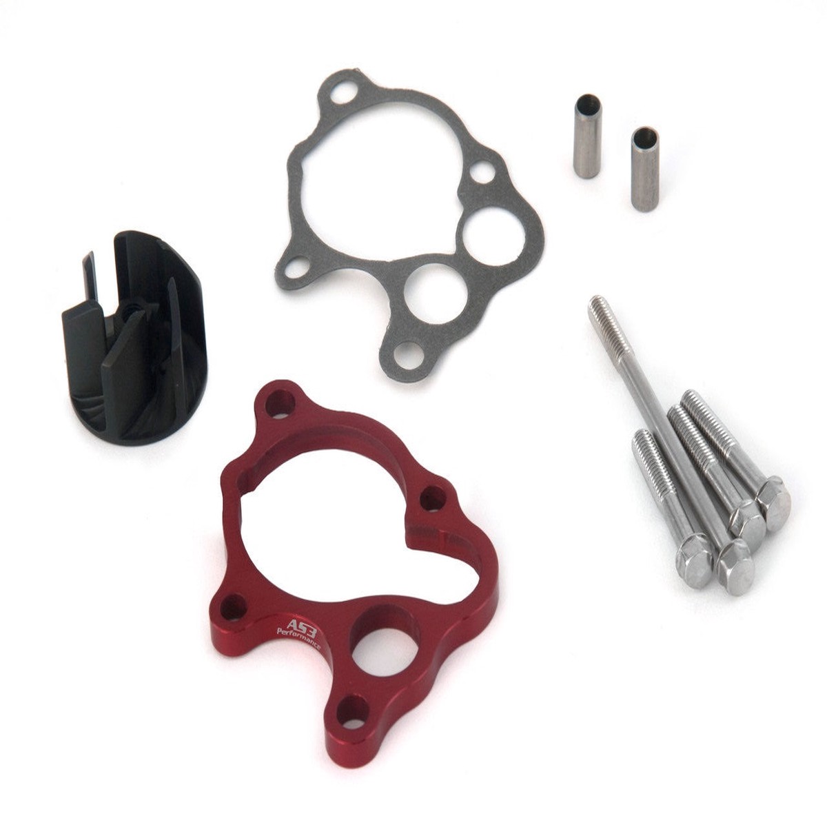 HONDA CR 500 1986-2001 AS3 OVERSIZED WATER PUMP IMPELLER COOLER COOLING KIT RED