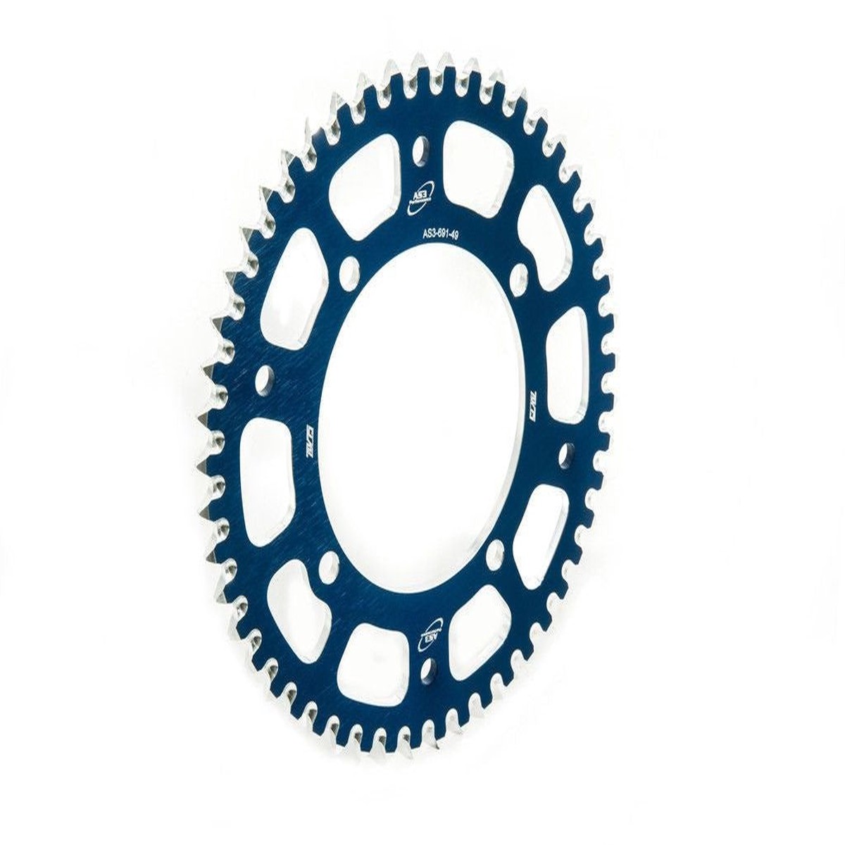 KAWASAKI KX 80 85 100 112 1983-2026 AS3 7075 ALUMINIUM REAR SPROCKET 420 50T BLUE