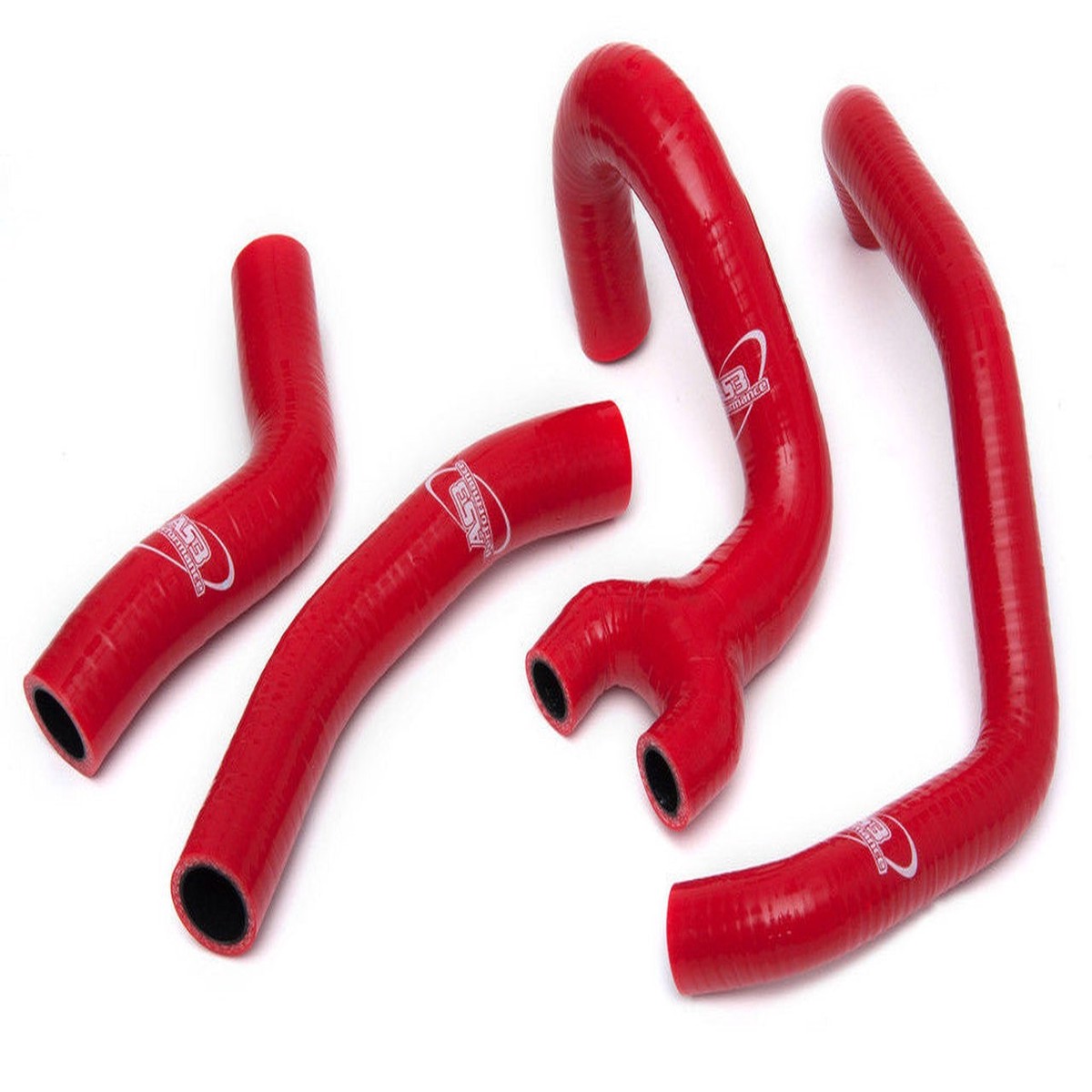 APRILIA ETV 1000 2001-2007 AS3 PERFORMANCE SILICONE RADIATOR HOSES RED