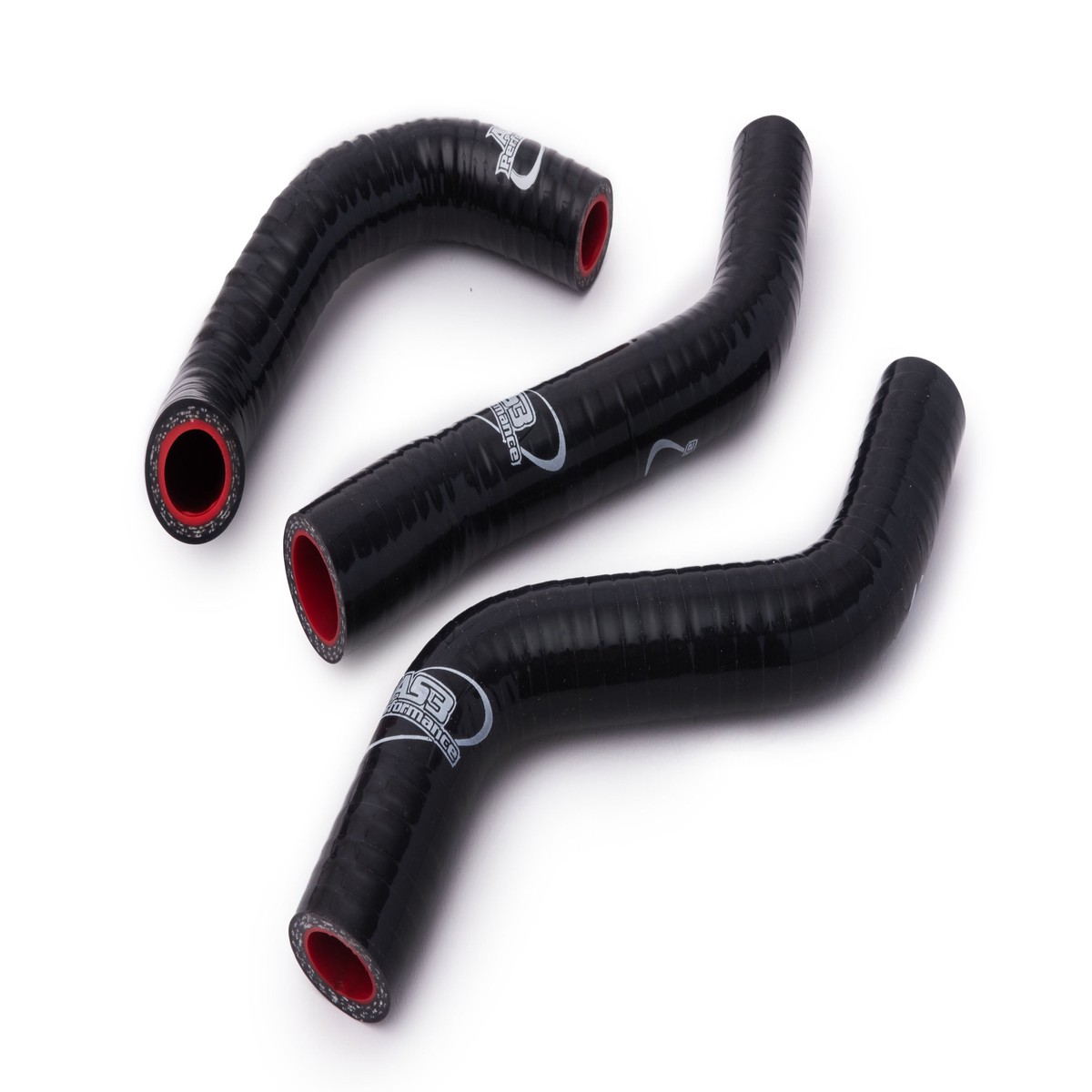 APRILIA RS4 125 2011-2017 AS3 PERFORMANCE SILICONE RADIATOR HOSES BLACK