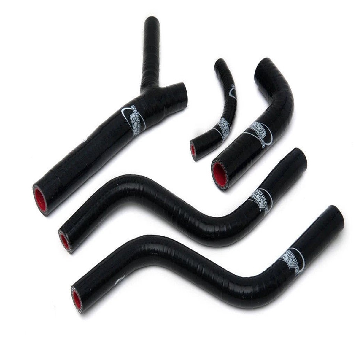 HONDA CR 125 1986 AS3 PERFORMANCE SILICONE RADIATOR HOSES BLACK