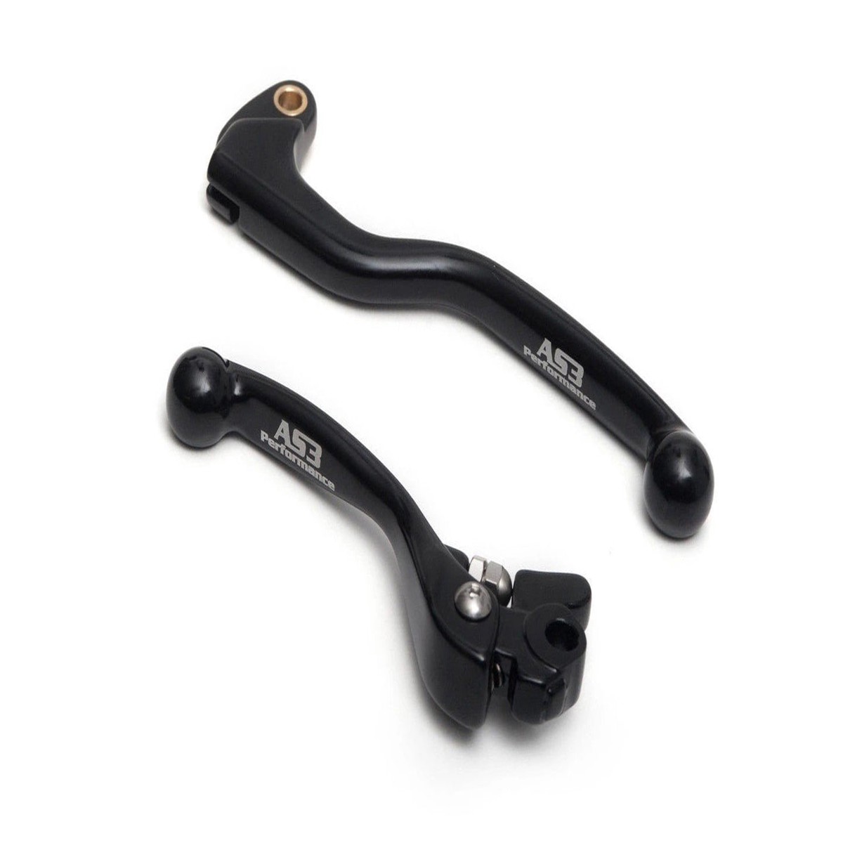 KAWASAKI KX 65 2000-2024 KX 85 100 2001-2025 KX 112 2022-2025 AS3 FORGED FRONT BRAKE & CLUTCH LEVERS BLACK