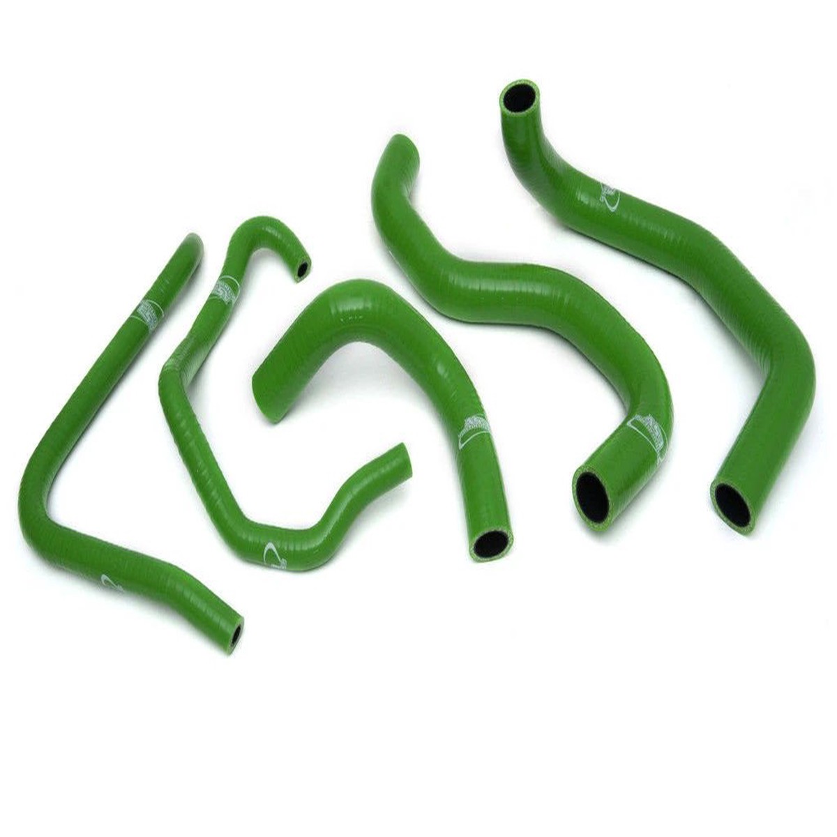 KAWASAKI ZX6R 2003-2004 AS3 PERFORMANCE SILICONE RADIATOR HOSES GREEN