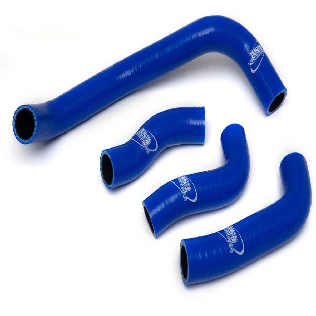 KAWASAKI ZZR 1200 2002-2006 AS3 PERFORMANCE SILICONE RADIATOR HOSES BLUE