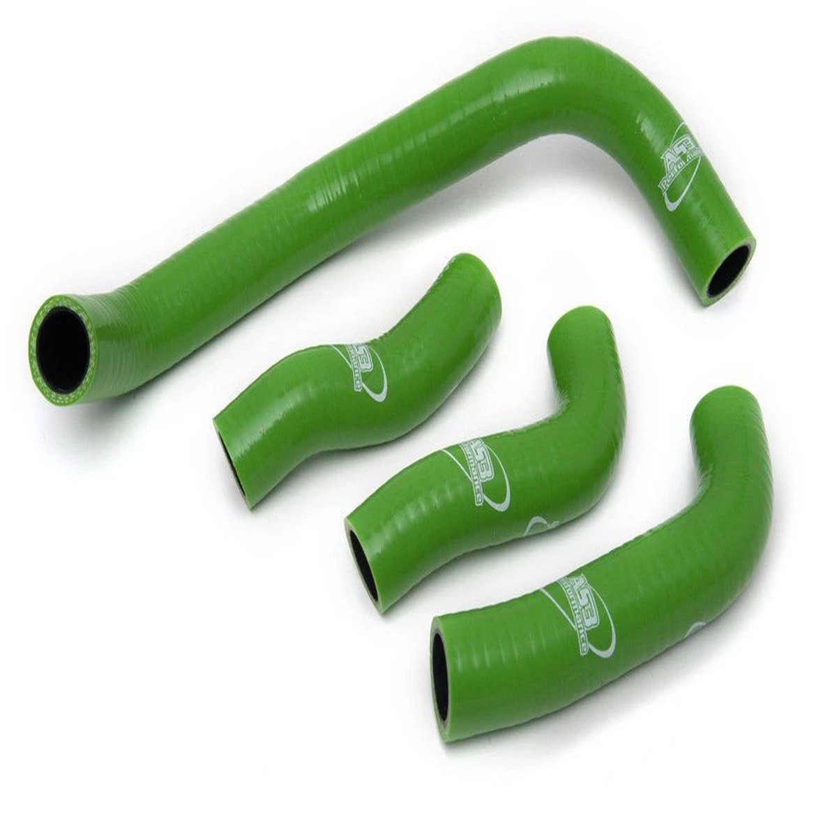 KAWASAKI ZZR 1200 2002-2006 AS3 PERFORMANCE SILICONE RADIATOR HOSES GREEN