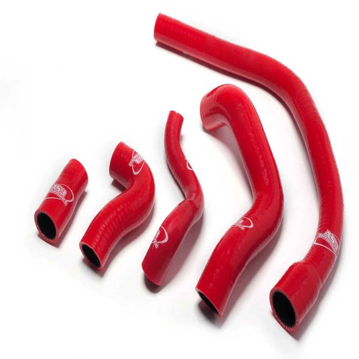 TRIUMPH 955I TIGER 2001-2006 AS3 PERFORMANCE SILICONE RADIATOR HOSES RED