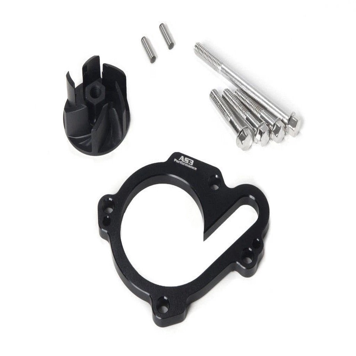 YAMAHA YZ 250 F WR 250 F 2001-2013 AS3 OVERSIZED WATER PUMP IMPELLER COOLER COOLING KIT BLACK