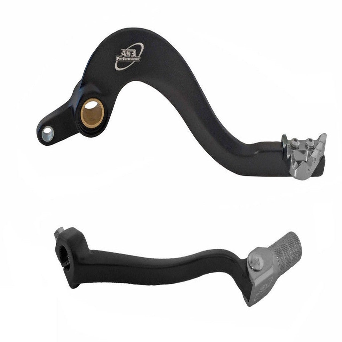 YAMAHA YZ 450 F 2014-2017 YZ 450 FX 2016-2018 WR 450 F 2016-2018 AS3 FACTORY SERIES FORGED REAR BRAKE PEDAL & GEAR LEVER BLACK